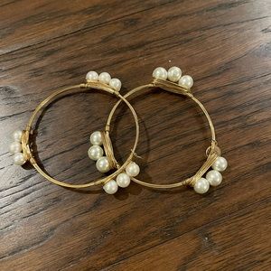 Bourbon and Boweties Pearl Bangles - Large